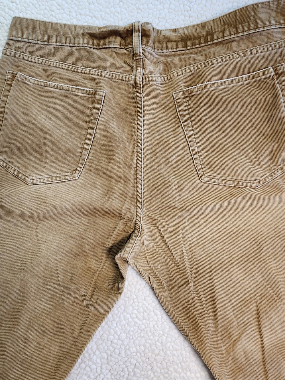 J. CREW 770 Straight Leg Corduroy Pant 36x32 Brown Tan Preppy Khaki -36X32-2508